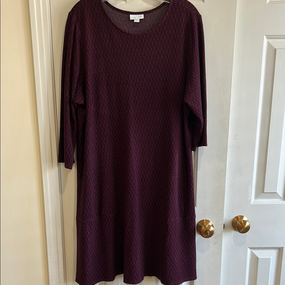 J.Jill Ponte Pullover Knit A-Line Fall/Winter Dress